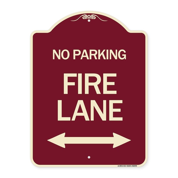 Signmission Colorado Fire Lane W/ Bidirectional Arrow Heavy-Gauge Aluminum Sign, 24" x 18", BU-1824-24255 A-DES-BU-1824-24255 - main